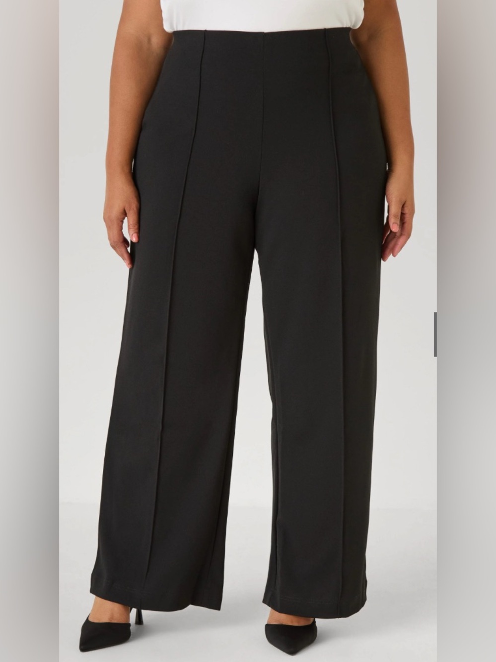 Women’s Ashley Stewart’s Seamed High Waist Wide Leg Pants NWT Size 2X